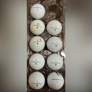 Maxfli recycled golf Balls set of 9